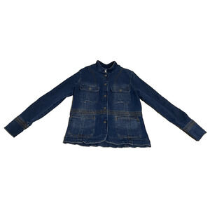 Anatomie Womens Demin Jean Jacket Size XS Festival Frida Indigo Jacket